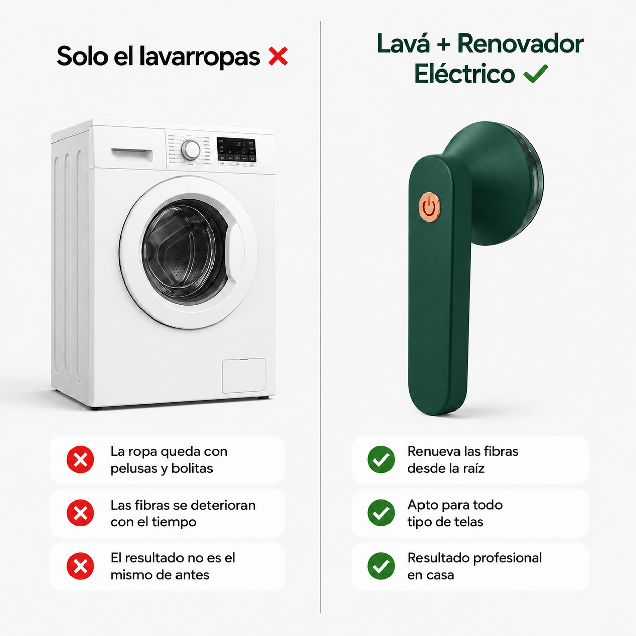 Chau Pelusas: Recuperá tus prendas después del lavado